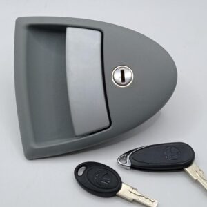Hartal Door Lock Outer Fawo Barrel & FW Keys Grey Swift Bailey UK Caravan GTL3
